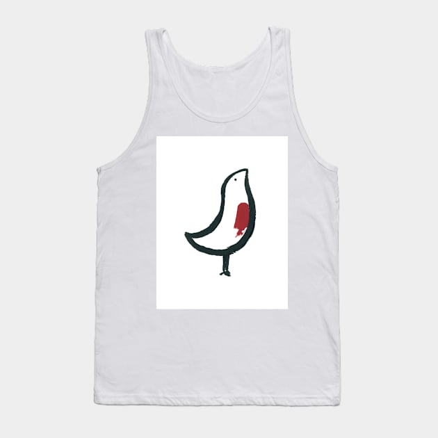 Little red-breasted bird Tank Top by FJBourne